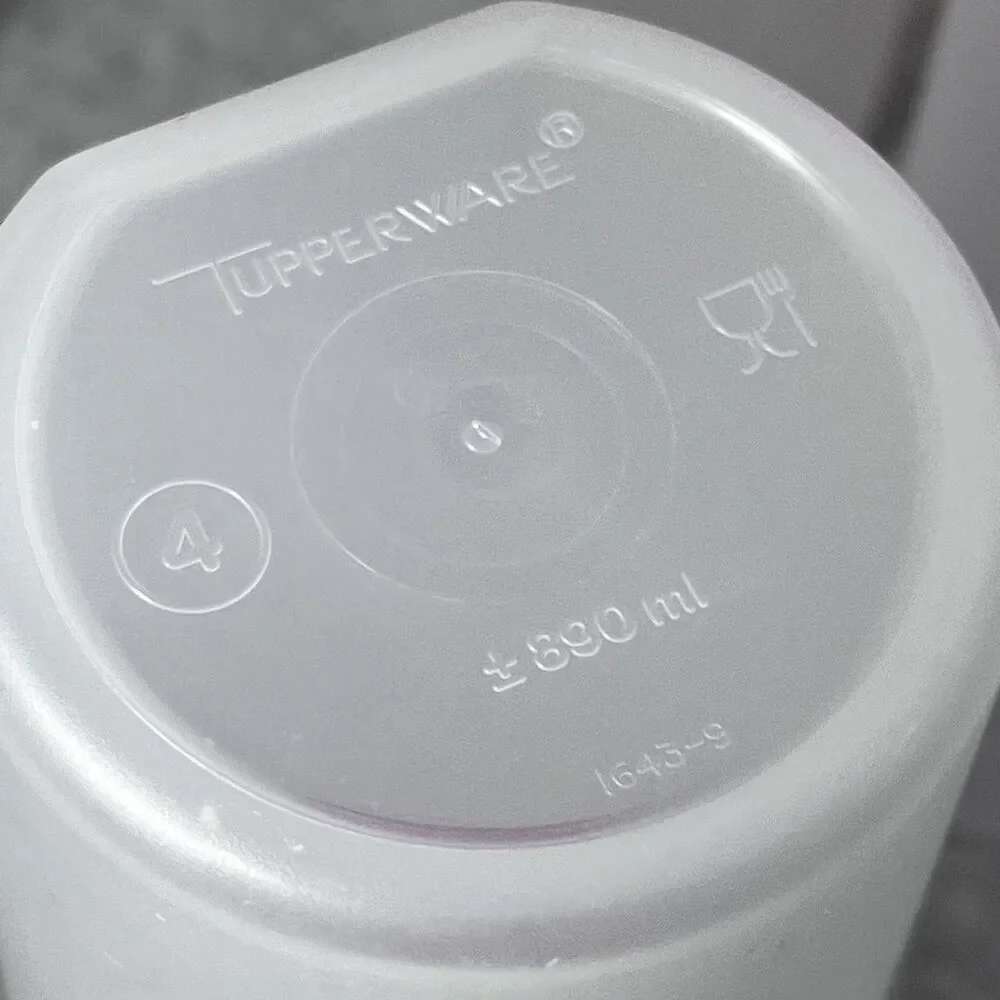 Tupperware Modular Mate Oval 4 Containers Set of 5 Red Lids 890ml Pantry Storage